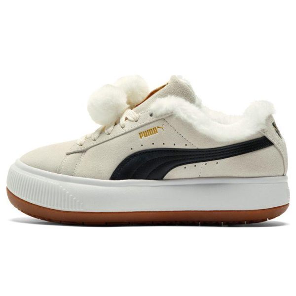 Puma Suede Mayu Fur - Whisper White Black (385265-01)