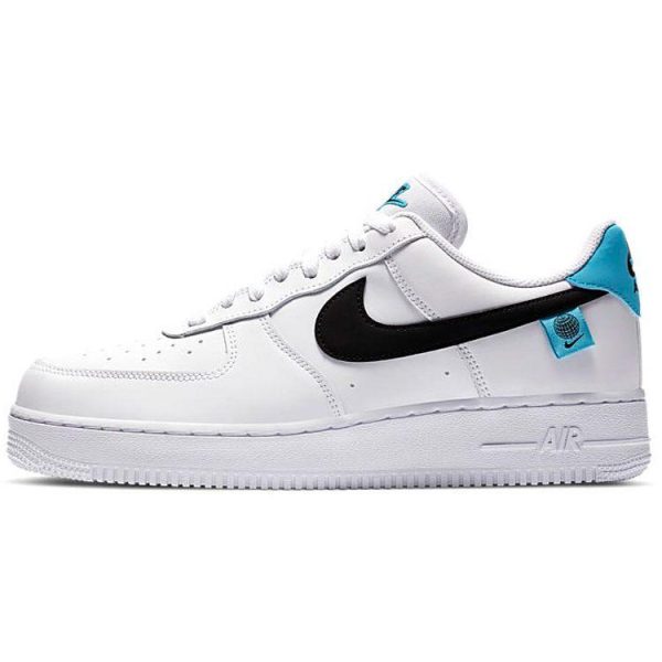 Nike Air Force 1 07 Low Worldwide Pack    Blue Fury White Black (CK7648-100)