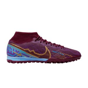Nike Kylian Mbapp x Zoom Mercurial Superfly 9 Academy TF Dark Beetroot Purple University-Blue Vivid-Purple (DO9347-694)