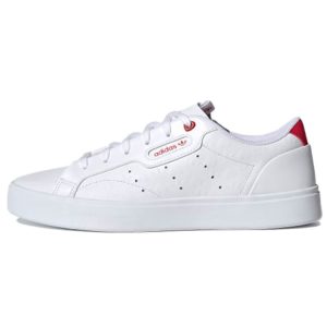 adidas Sleek Heart Embossed    White Scarlet Cloud-White Core-Black (FZ1829)