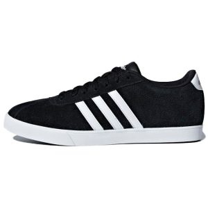 adidas Courtset Black White   Core-Black Cloud-White Matte-Silver (B44619)