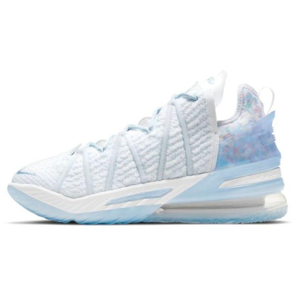 Nike LeBron 18 EP Play For The Future White Blue-Tint Clear (CW3155-400)