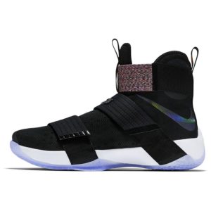 Nike LeBron Soldier 10 Iridescent Black Black-Cosmic-Purple-Hyper-Jade (844374-085)