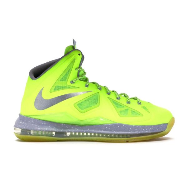 Nike LeBron 10 Volt Yellow Wolf-Grey-Pure-Platinum (541100-700)