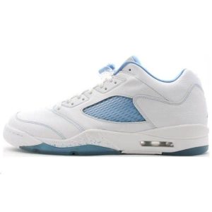 Air Jordan 5 Retro Low UNC White University-Blue-Team-Red (314337-141)