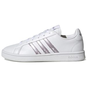 adidas Grand Court Beyond White Matte Purple Metallic   Cloud-White (GW9247)