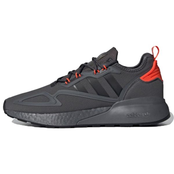 adidas ZX 2K Boost Grey Solar Red Grey-Six Core-Black (H06576)