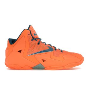 Nike LeBron 11 Atomic Orange Green-Abyss-Glacier-Ice (616175-800)