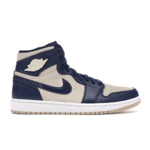 Air Jordan 1 High Navy Cream   Blue Midnight-Navy Light-Cream-White (AQ9131-401)