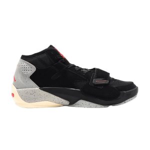 Air Jordan Jordan Zion 2 PF Black Cement Siren-Red Light-Smoke-Grey (DM0858-060)