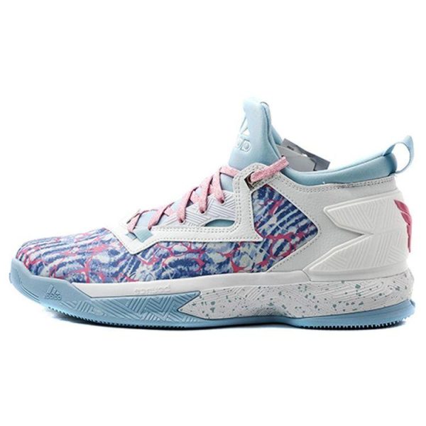 Adidas D Lillard 2    White Pink-Glow Ice-Blue (AQ7434)