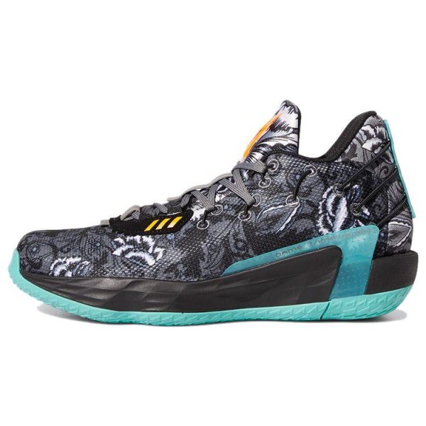 adidas Dame 7 GCA Floral Black Core-Black Grey-Four (FX7446)