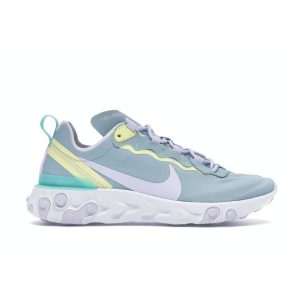 Nike React Element 55 Ocean Cube Blue Luminous-Green-Light-Aqua-Amethyst-Tint (BQ2728-301)