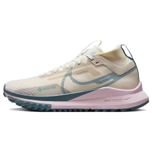 Nike React Pegasus Trail 4 GORE-TEX Sanddrift Pearl Pink Cream Coconut-Milk Mineral-Teal (DJ7929-100)