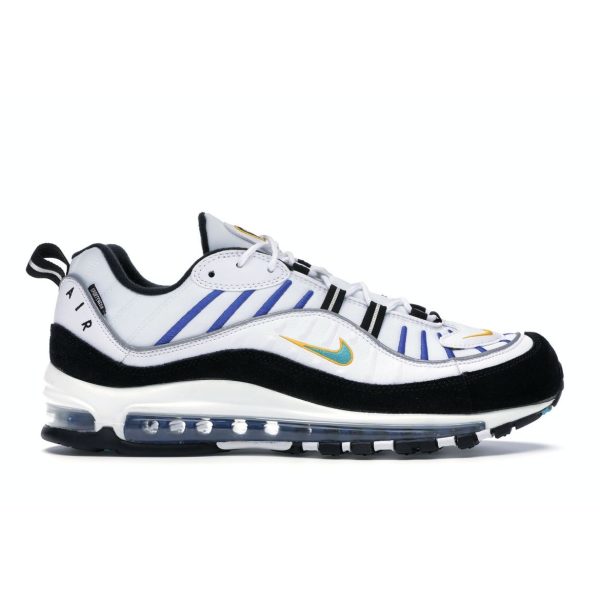 Nike Air Max 98 Premium Teal Nebula White University-Gold Black (BV0989-102)