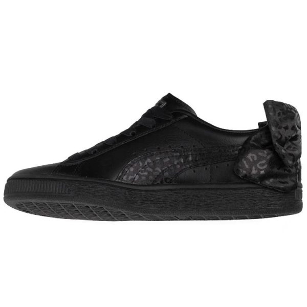 Puma Basket Bow -   Black Leopard Aged-Silver (367828-02)