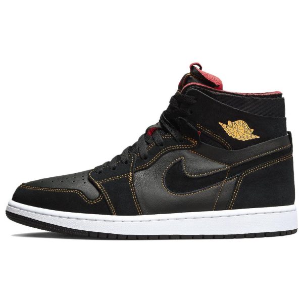 Air Jordan 1 High Zoom Comfort Citrus Black Varsity-Red White (CT0978-060)