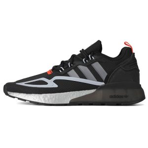 adidas ZX 2K Boost Black Halo Silver Core-Black Glow-Blue (FY5724)