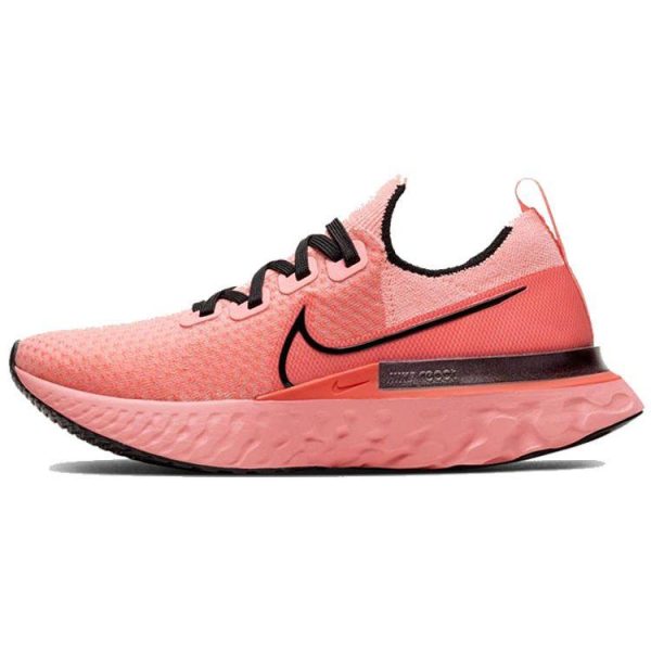 Nike React Infinity Run Flyknit Bright Melon Pink Black Ember-Glow (CD4371-800)