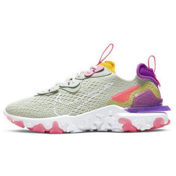 Nike React Vision Pistachio Frost Green Vivid-Purple Speed-Yellow (CI7523-300)