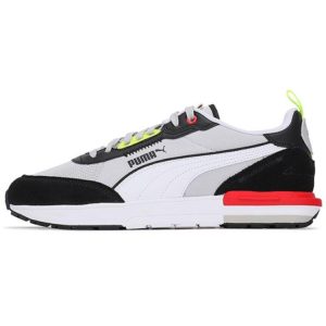 Puma R22 Grey Violet High Risk Red White Black Yellow-Alert (383462-03)