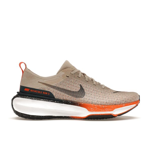 Nike ZoomX Invincible Run Flyknit 3 Oatmeal Safety Orange Cream Total-Orange Black (FQ8720-140)