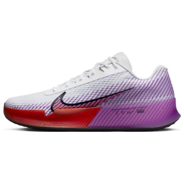 NikeCourt Air Zoom Vapor 11 White Picante Fuchsia Picante-Red Black Fuchsia-Dream (DR6966-100)