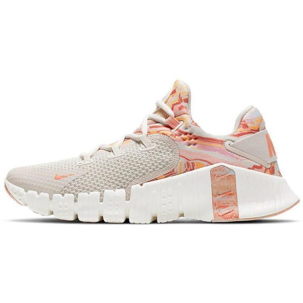 Nike Free Metcon 4 Desert Sand Crimson Bliss Orange Summit-White Metallic-Copper (DJ3075-064)