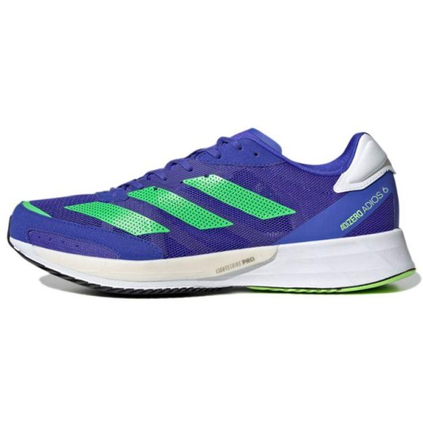 Adidas Adizero Adios 6 Sonic Ink Screaming Green   Blue Cloud-White (H67510)