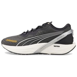 Puma Run XX Nitro Black Metallic Silver   Team-Gold (376171-01)