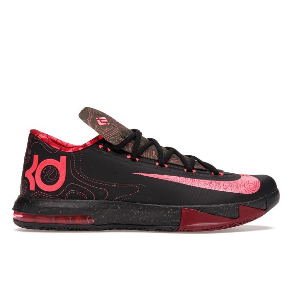 Nike KD 6 Meteorology  Atmc-Red-Mdm-Olv-Nbl-Rd (599424-006)