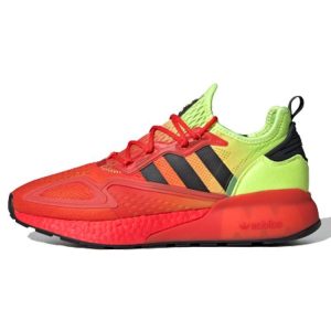 Adidas ZX 2K Boost Solar Yellow Red   Cloud-White Hi-Res-Red (FW0482)