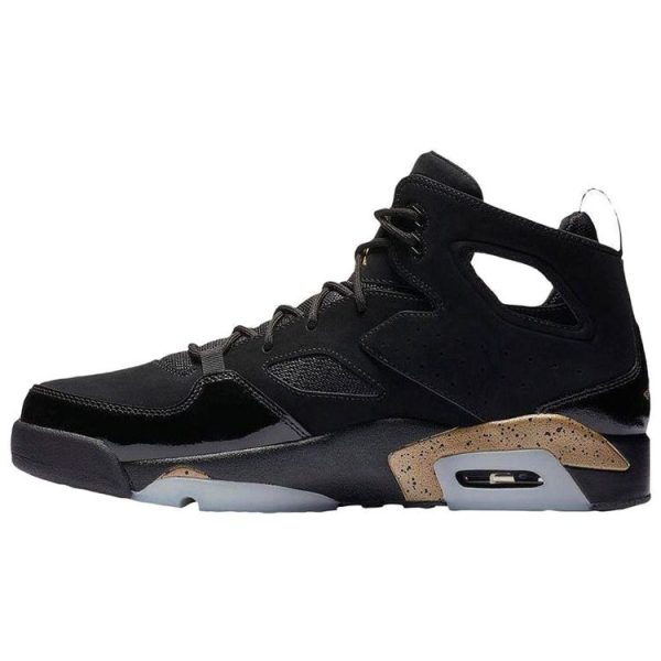 Air Jordan Jordan Flight Club 91   Black Metallic Gold Metallic-Gold-White (555475-031)