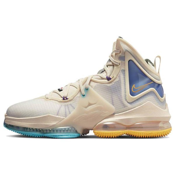 Nike LeBron 19 Minneapolis Lakers White Pearl-White University-Gold (DC9339-200)