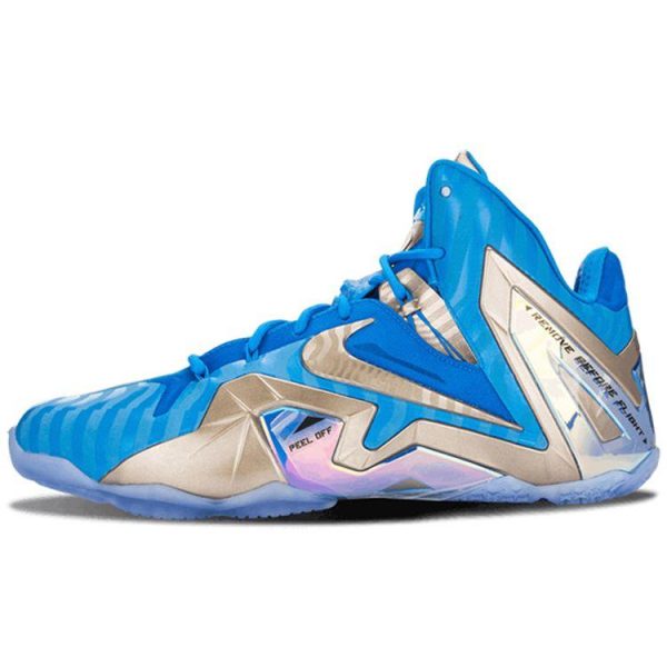 Nike LeBron 11 Elite Collection Maison Du LeBron Blue Metal-Zinc-Ice (682892-404)