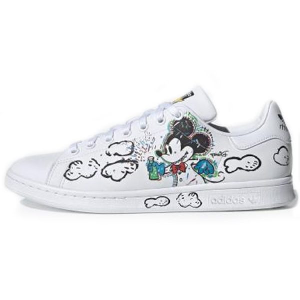 adidas Kasing Lung x Disney x Stan Smith Labubu Mickey Mouse White Cloud-White Core-Black (GZ8841)