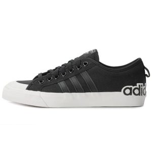 adidas Nizza Oversize Heel Logo  Core Black Gum - (EF5713)