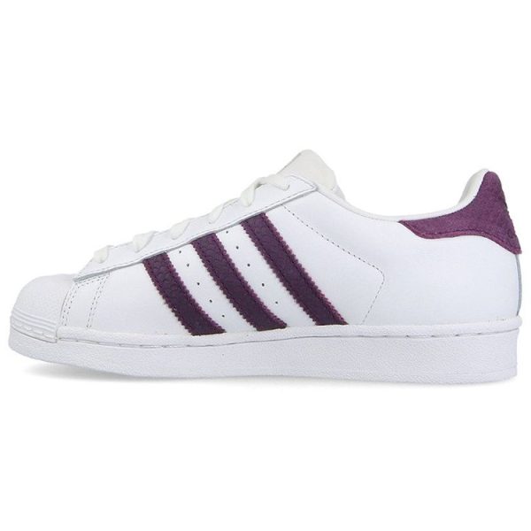 Adidas Superstar White Red Night   - - (B41510)