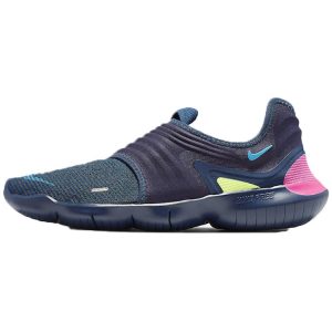 Nike Free RN Flyknit 30 Midnight Navy Blue Volt (AQ5707-400)