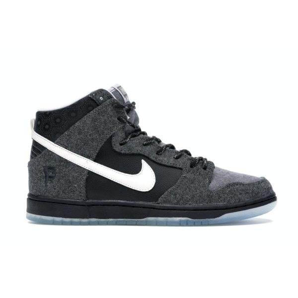 Nike Dunk High SB Premier Petoskey Grey Dark-Charcoal White-Lt-Grpht (645986-010)