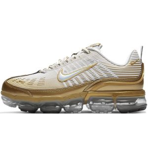 Nike Air Vapormax 360 White Metallic Gold Black Reflect-Silver (CK9671-101)