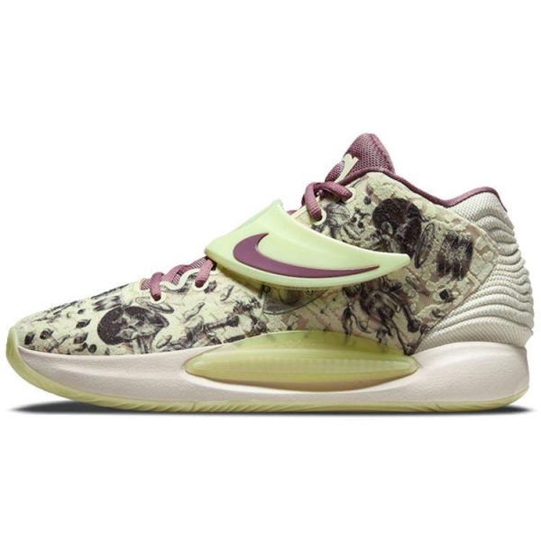 Nike KD 14 Surrealism Green Lime-Ice Light-Mulberry (CW3935-300)