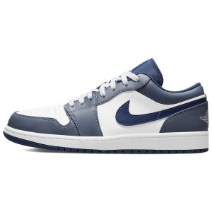 Air Jordan 1 Low Ashen Slate White Mystic-Navy (553558-414)