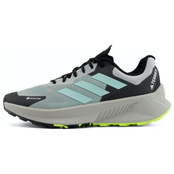 adidas Terrex Soulstride Flow GORE-TEX Wonder Silver Semi Flash Aqua Grey Lucid-Lemon (IF5009)