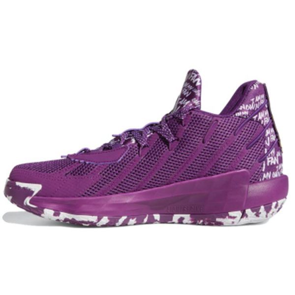 Adidas Dame 7 I Am My Own Fan    Glory Purple Cloud-White (FY2796)