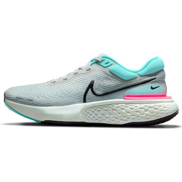 Nike ZoomX Invincible Run Flyknit Grey Fog Dynamic Turquoise Hyper-Pink Black (CT2228-00340)