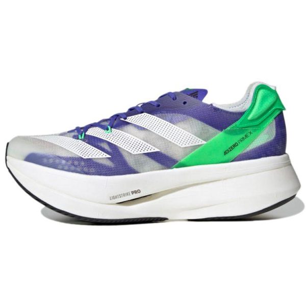 Adidas Adizero Prime X Sonic Ink Screaming Green   Purple Cloud-White (FZ2476)