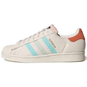 adidas Superstar White Brick Red Blue Brick-Red-Tail Pink-Label Blue-Bar (S42849)