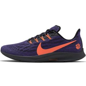 Nike Air Zoom Pegasus 36 Clemson Tigers Purple New-Orchid Black (CI2064-500)