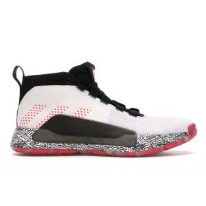 Adidas Dame 5 You Know What Time It Is   White Cloud-White Shock-Red (F36561)